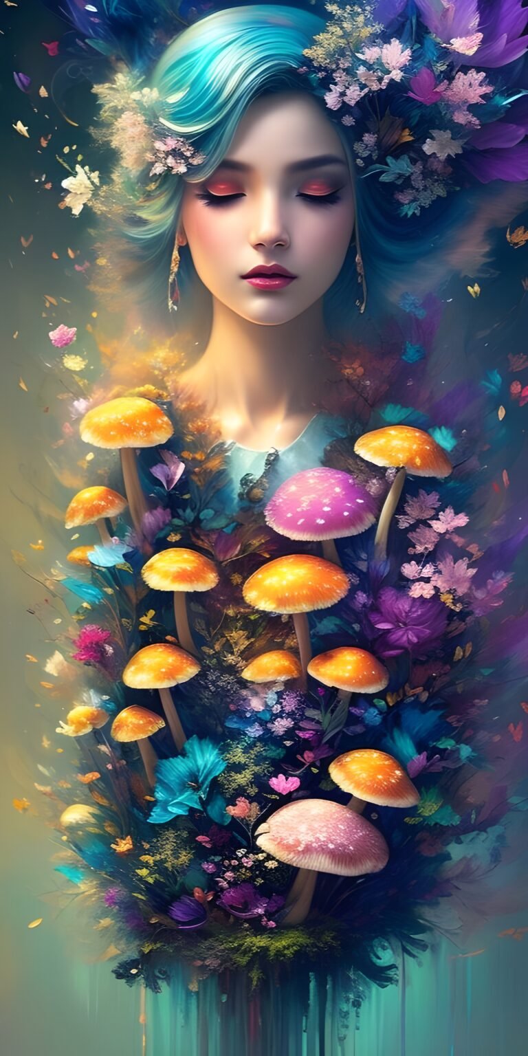 Vibrant Mushroom Download Wallpaper