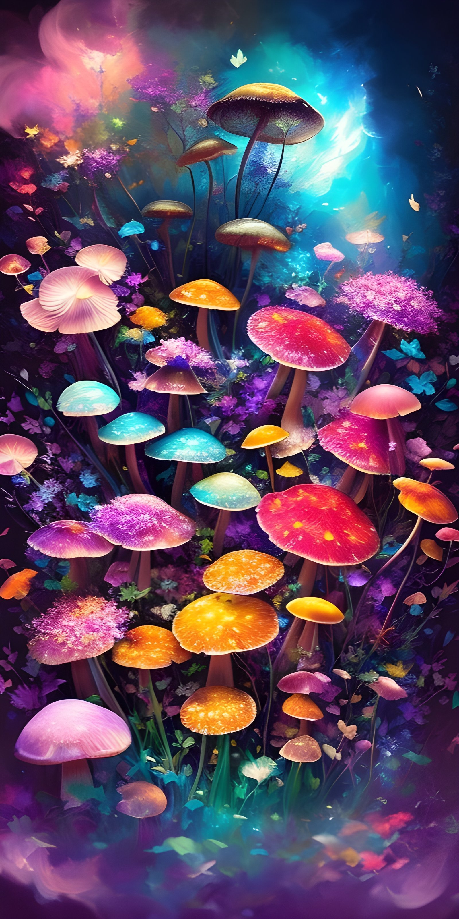 Vibrant Mushroom Wallpaper Download