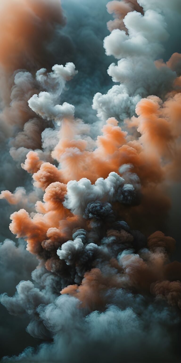 Vibrant Smoke Wallpaper for Phone