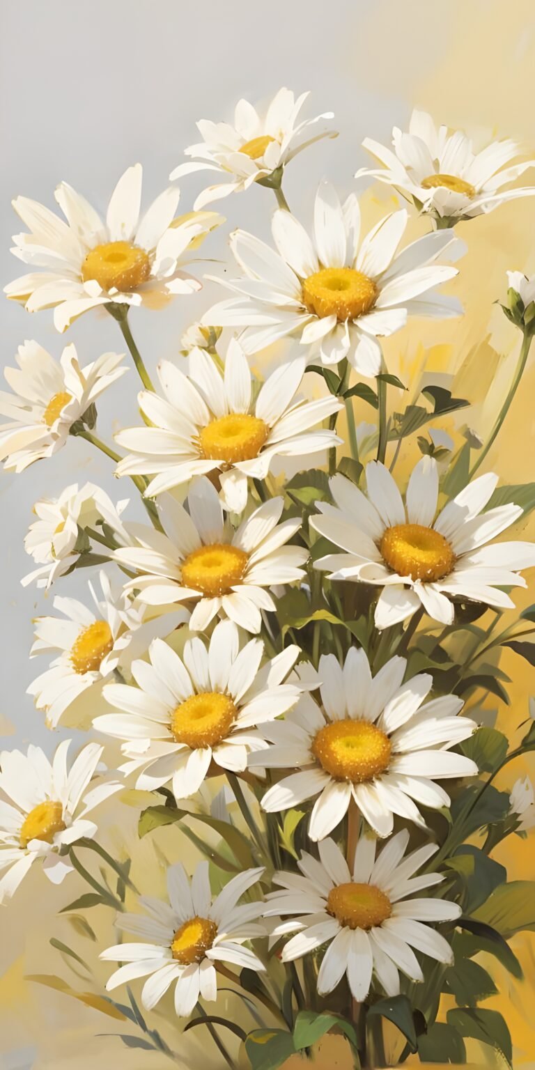 White Sunflower Flower Phone Wallpaper Download
