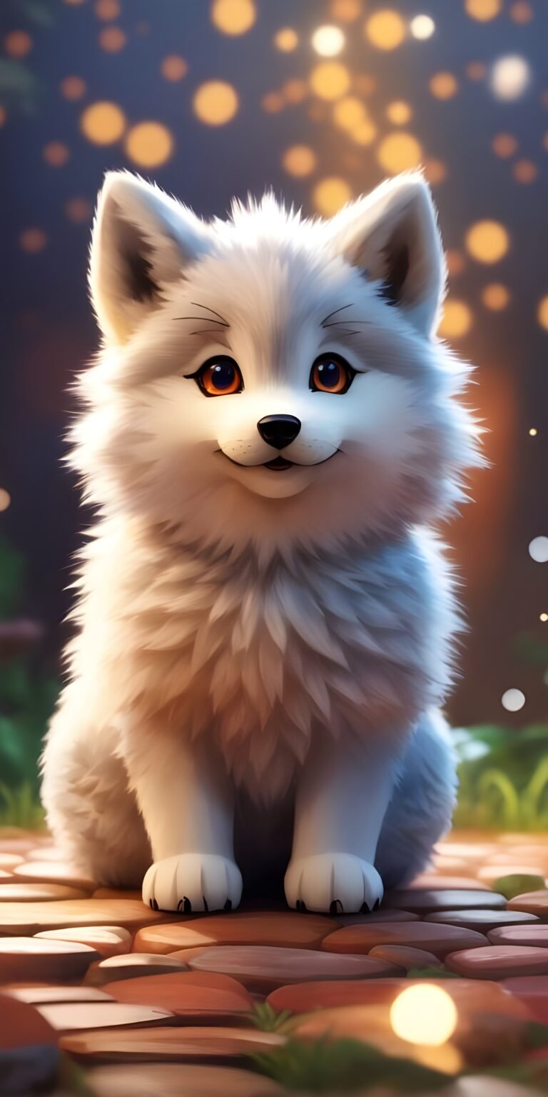 Wolf Cute, Anime, wallpaper for phone, Animal