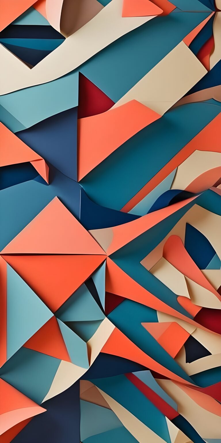 Abstract Geometric Phone Wallpaper, Lines, Shapes