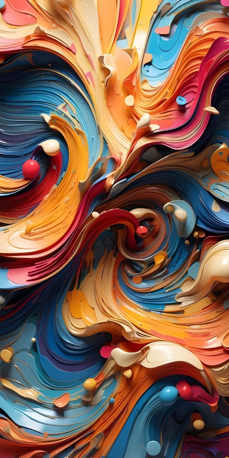 Abstract Paint Phone Wallpaper #52