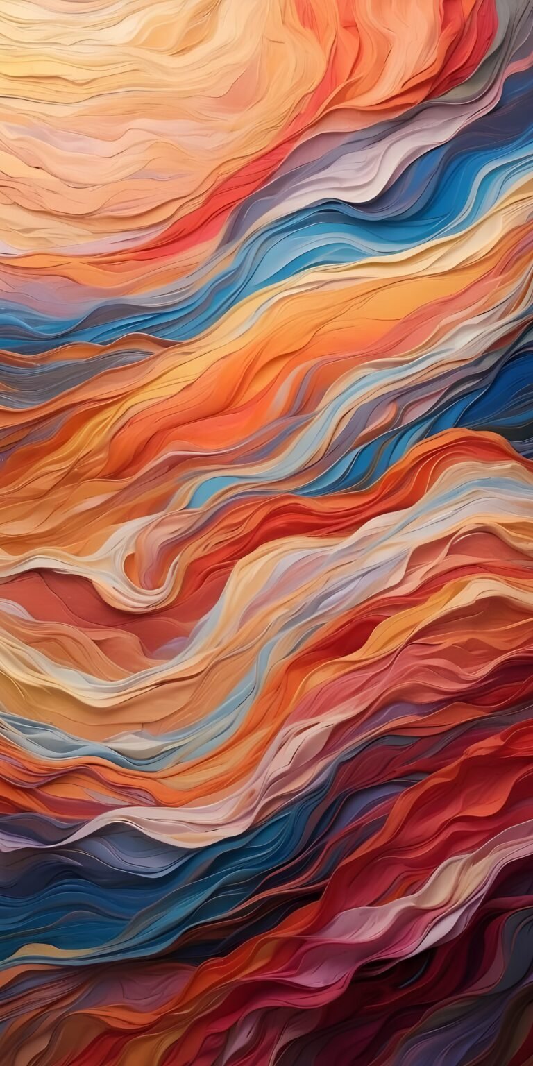 Abstract Paint Wallpaper for Phone Colorful
