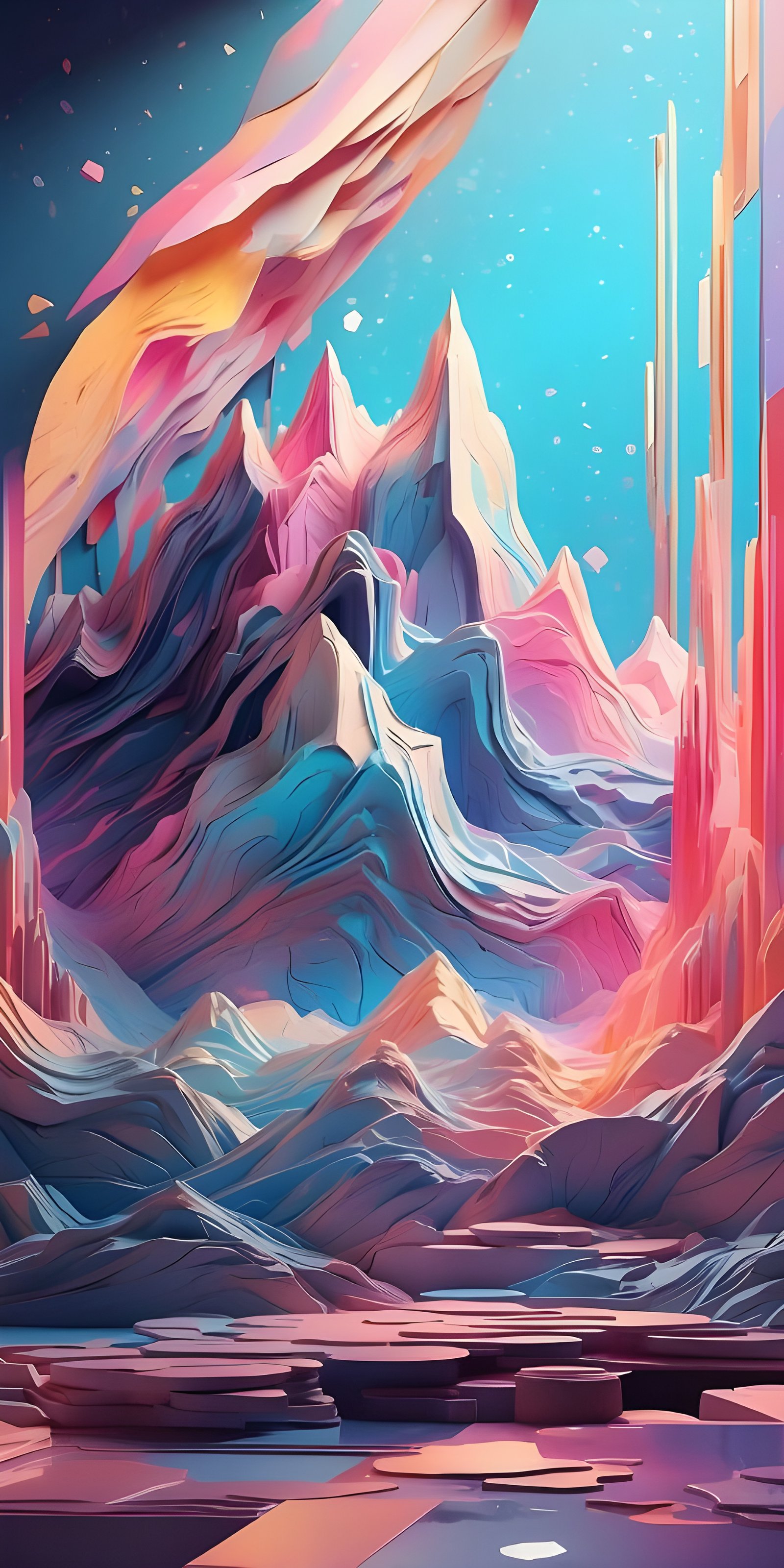 Best Abstract Paint Phone Wallpaper, Artistic