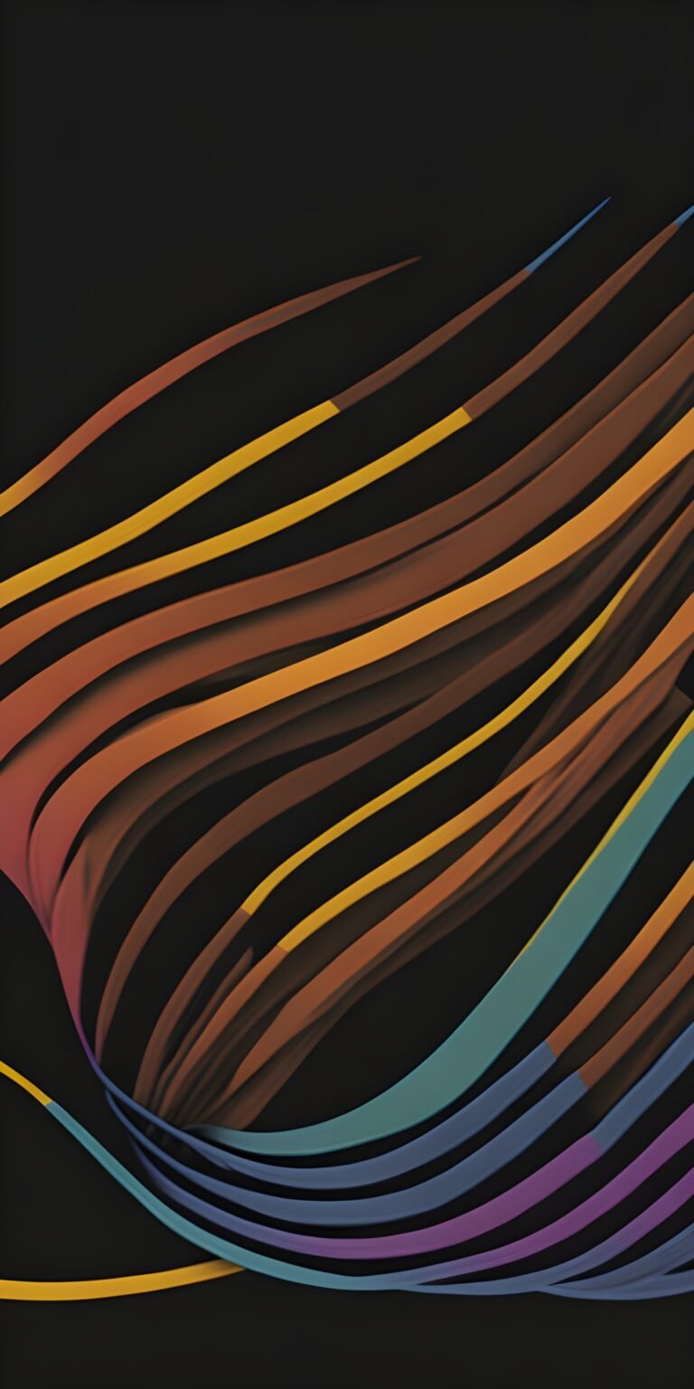 Black Abstract Wallpaper, Dark Mode