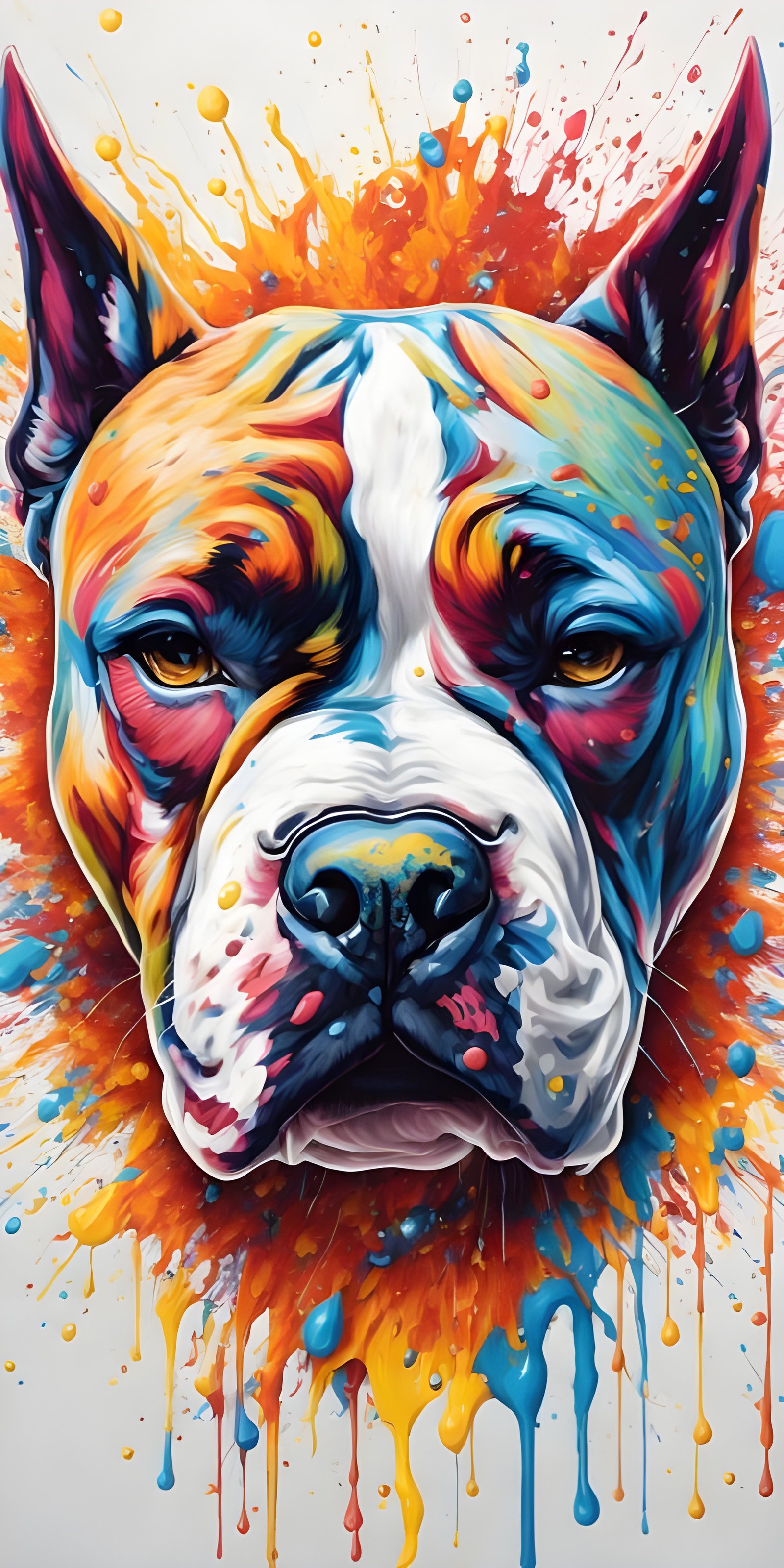 Dog Wallpaper for Mobile, Art, White