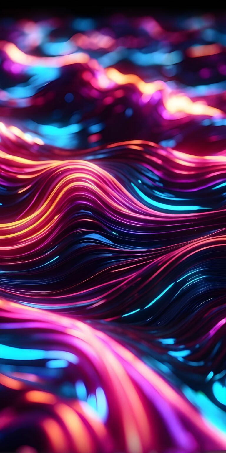 Neon Abstract Phone Wallpaper HD, Colors