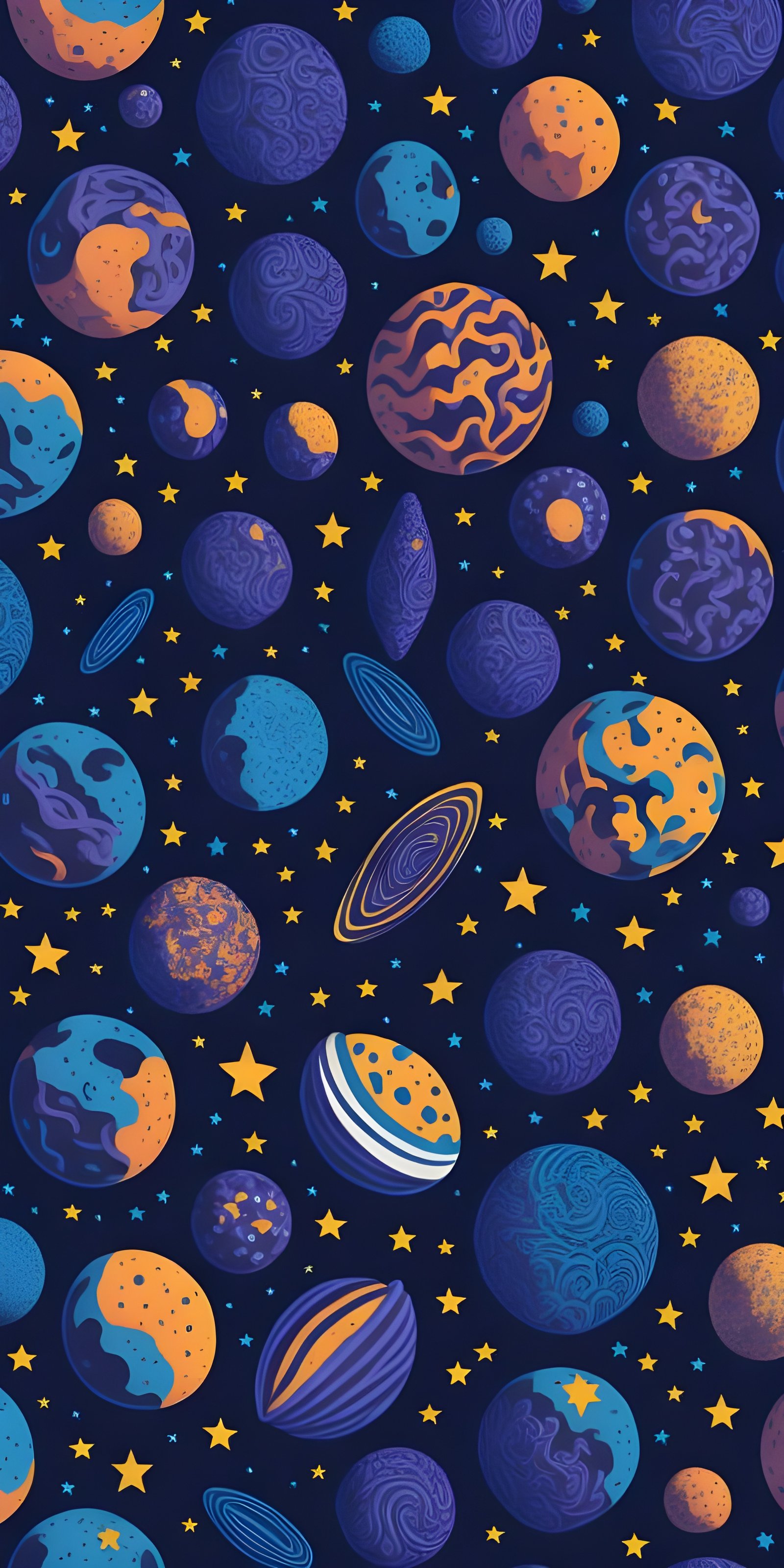 Planets, Galaxy Mobile Background Wallpaper